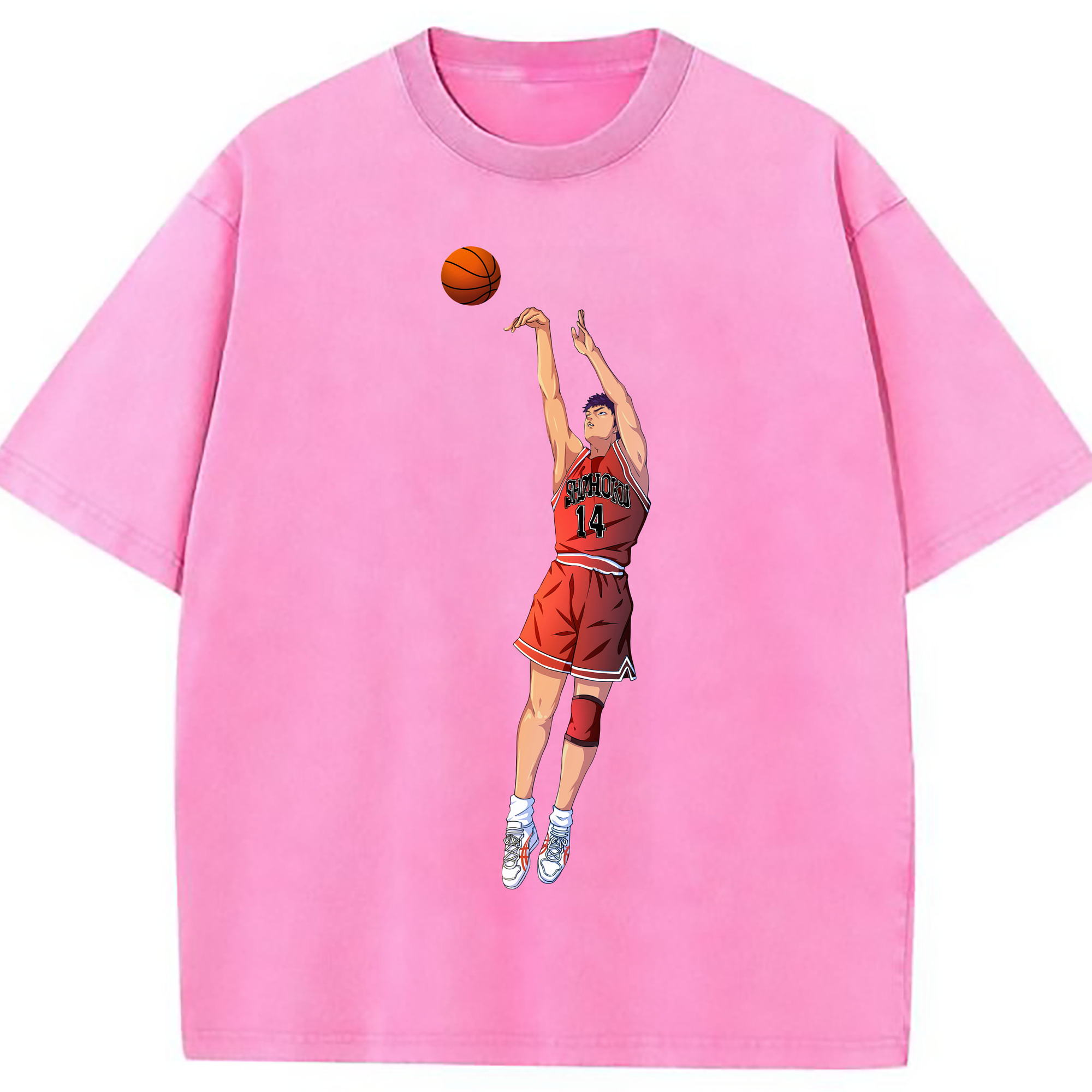 （画像用） SLAM DUNK／スラムダンク 綿100% ヴィンテージ風 半袖Tシャツ（フロントプリント）